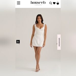 House of CB White Tilly Dress Size Small